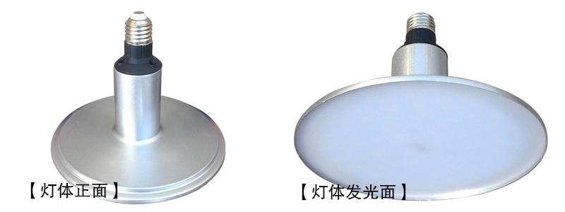 QDLED-GC005 E27螺口LED節(jié)能工廠燈側(cè)面與發(fā)光面實(shí)拍