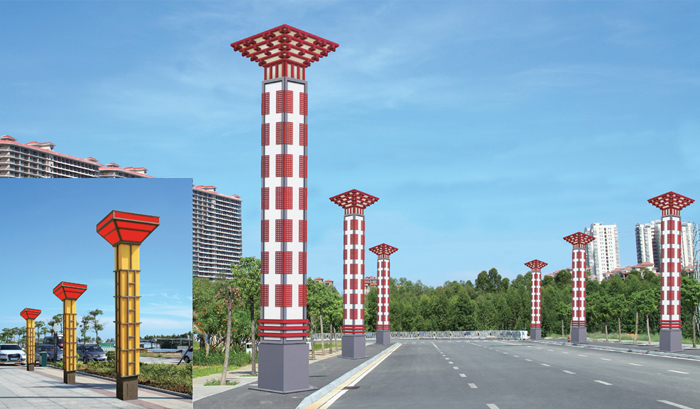 中國傳統(tǒng)文化特色景觀燈柱圖片