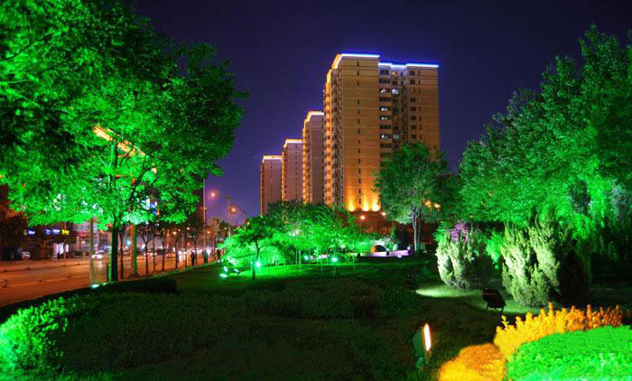 東莞七度照明城市園林景觀燈效果實拍