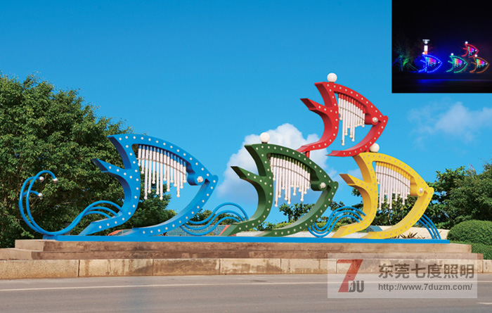 東莞七度照明廣場(chǎng)藝術(shù)造型景觀燈