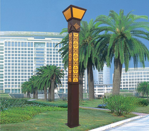 3.5米新中式廣場(chǎng)鏤空景觀燈柱