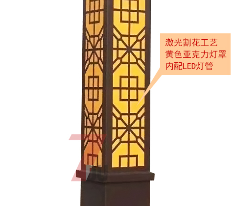 (QDJGDZ-012)3.5米廣場(chǎng)鏤空景觀燈柱細(xì)節(jié)展示2