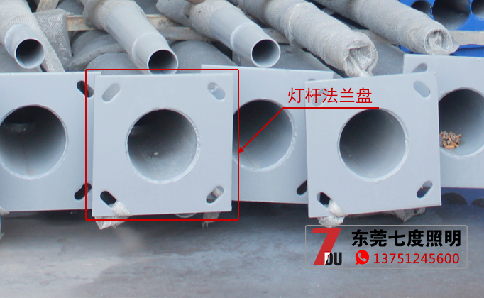 道路燈桿法蘭示意圖