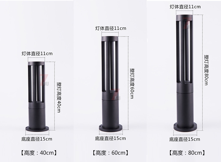 (QDCPD-017)F(xin)ALEDƺ40cm60cm80cmͬ߶Ҏ(gu)ߴʾD