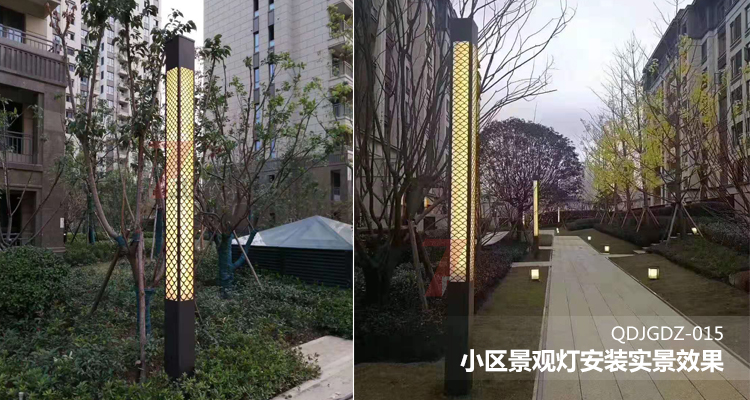 小區(qū)景觀燈安裝實(shí)景效果展示