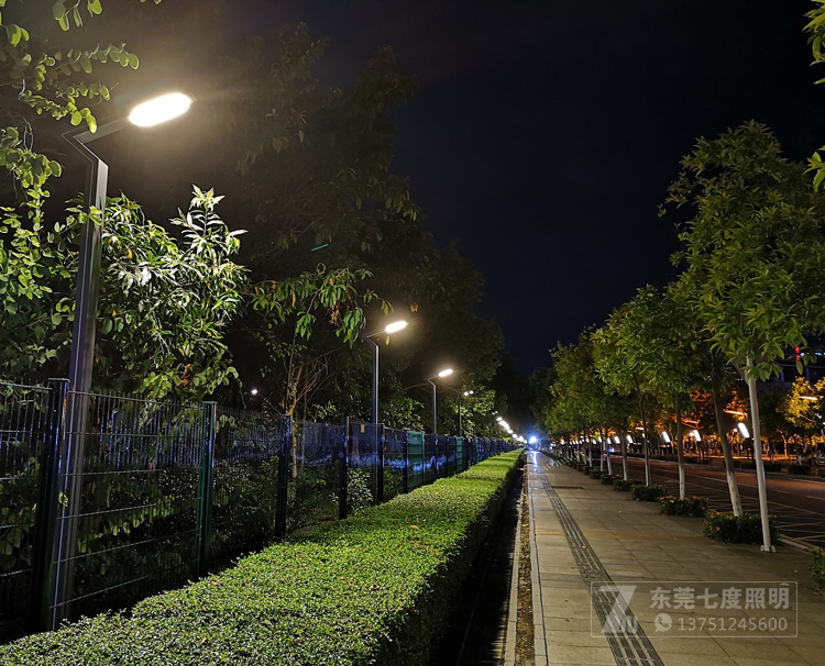 園林戶外了字形LED庭院燈公園內(nèi)安裝效果