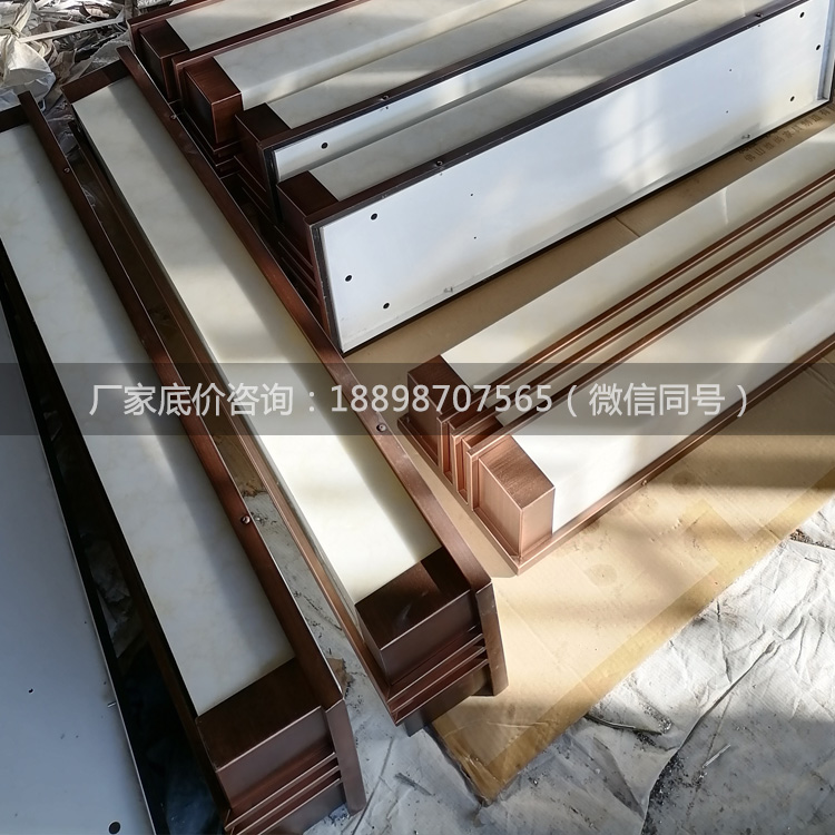 工程定制不銹鋼紫銅拉絲新中式墻壁燈組裝實拍
